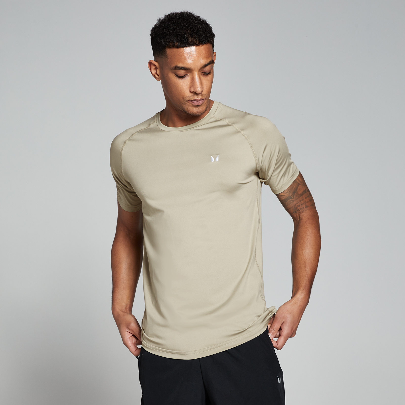 MP Men's Training Short Sleeve T-Shirt - Stone