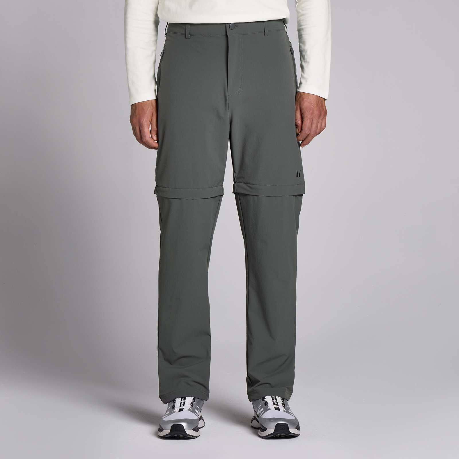 MP Men's Lifestyle 2 in 1 Walking Trouser / Shorts - Dark Grey