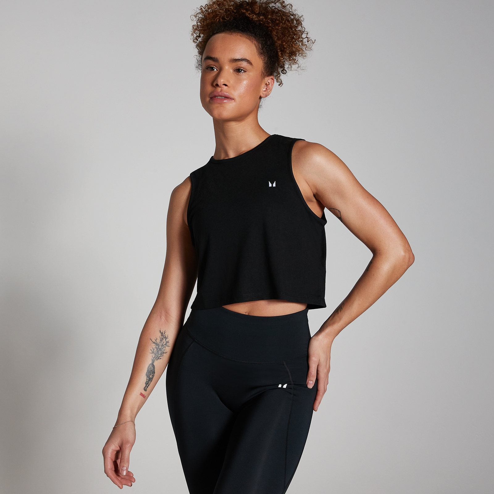 MP Women's Training Cropped Vest - Black