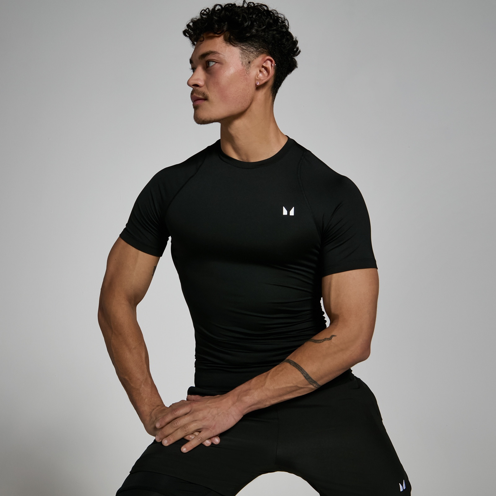 MP Men's Training Short Sleeve Baselayer - Black