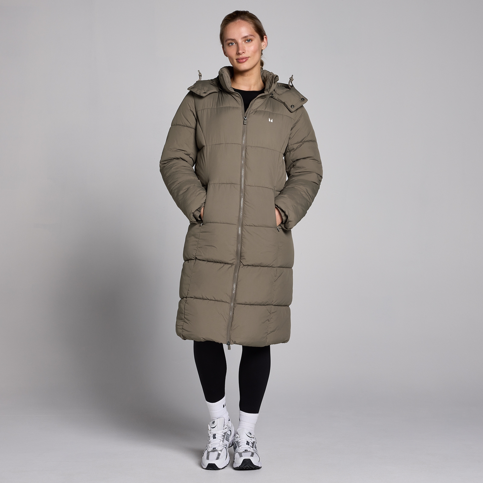 MP Women's Long Padded Puffer Jacket - Espresso