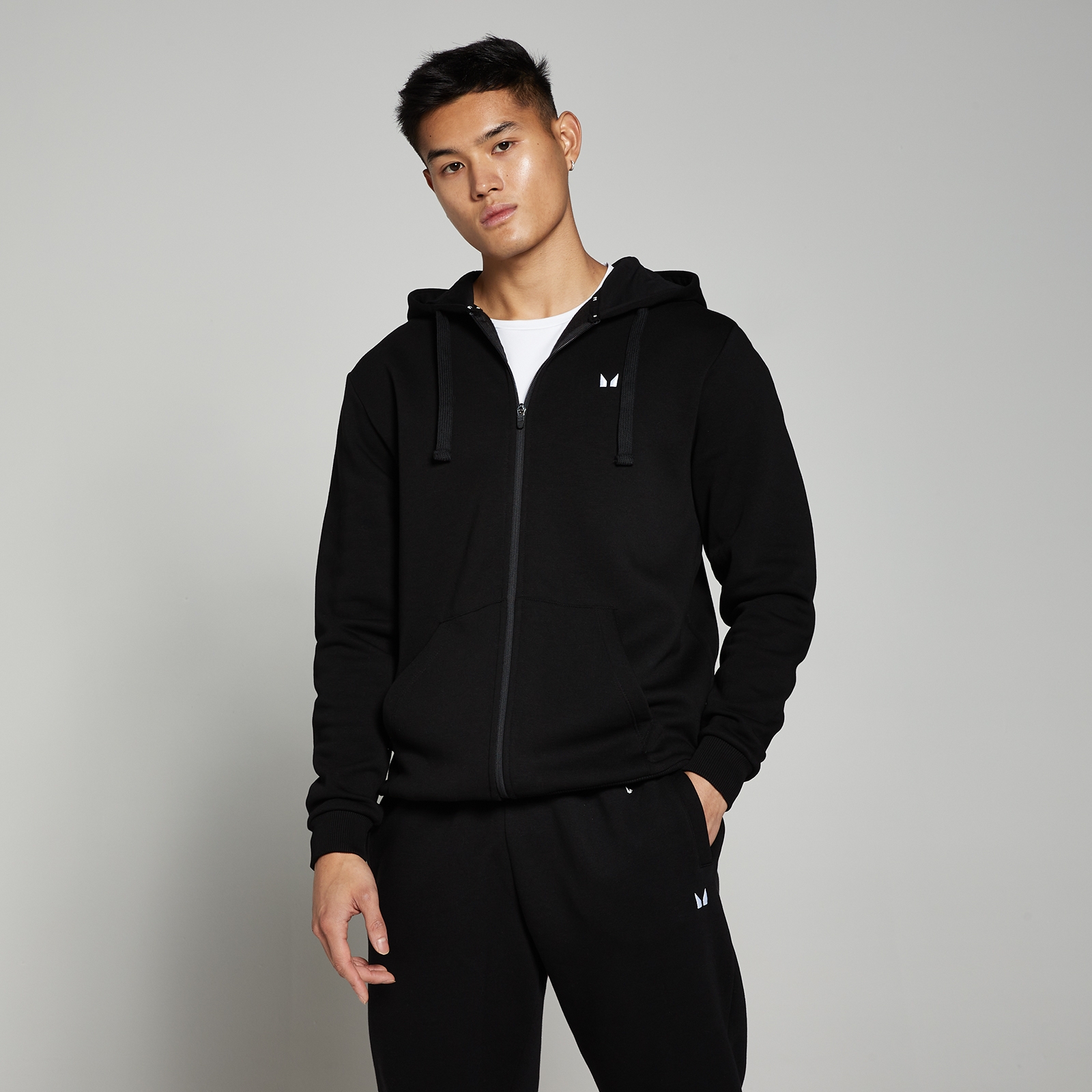 MP Men's Rest Day Zip Through Hoodie - Black
