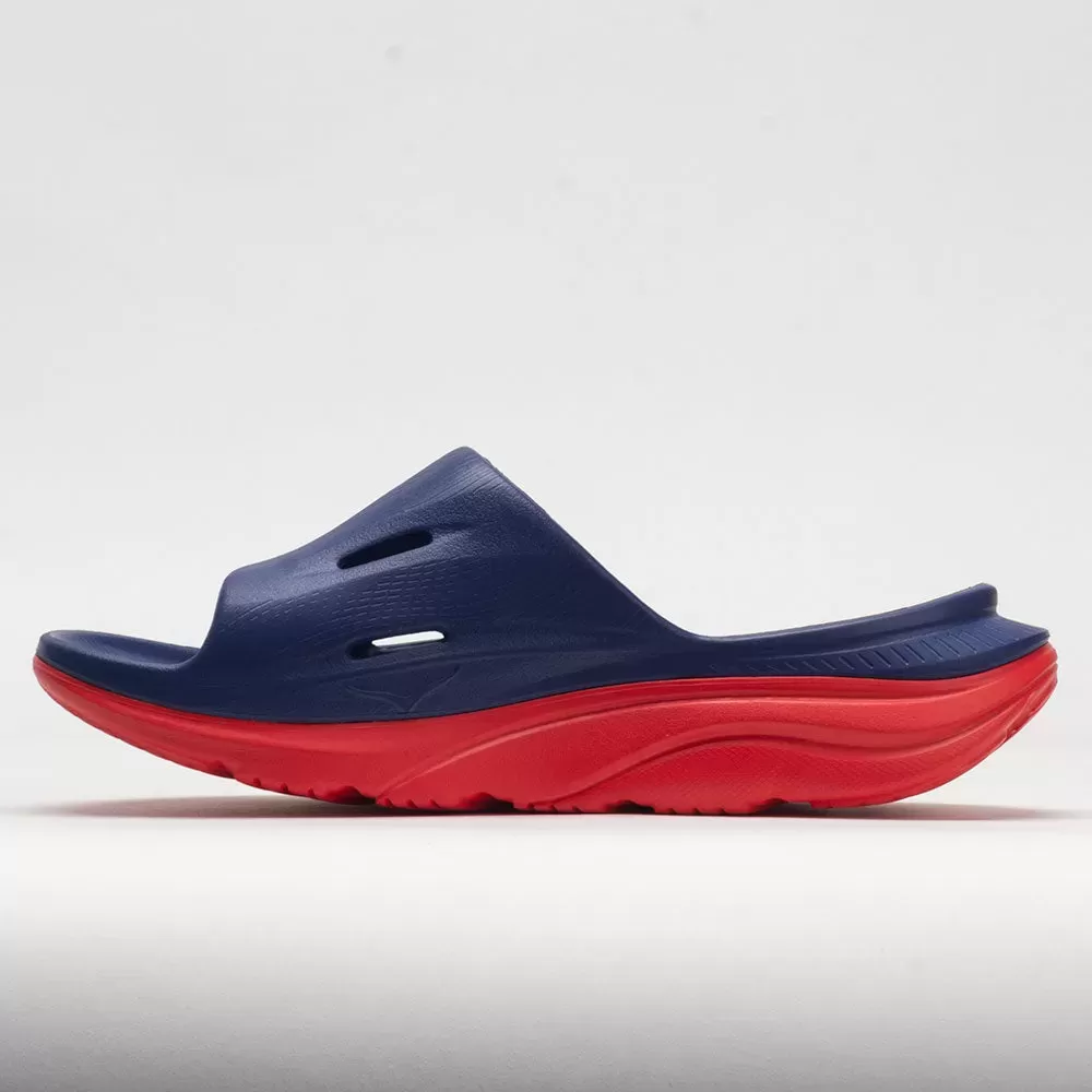HOKA Ora Slide 3 Unisex Bellwether Blue/Red Alert