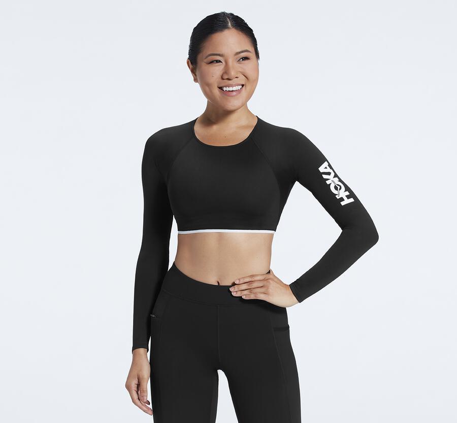 Women's Long Sleeve Crop Top