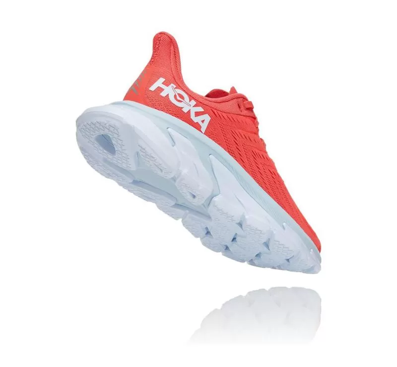 Women's Clifton Edge Hot Coral / White