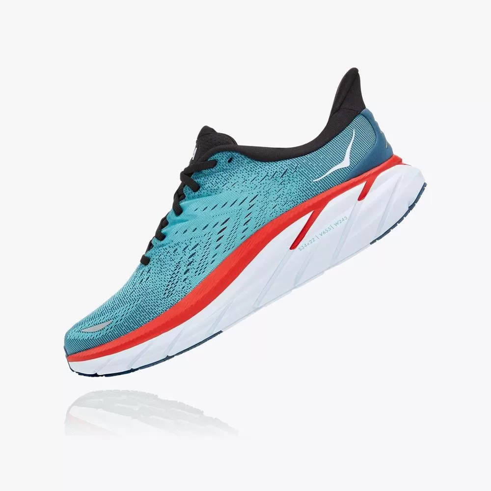 Women's Clifton 8 - Real Teal / Aquarelle