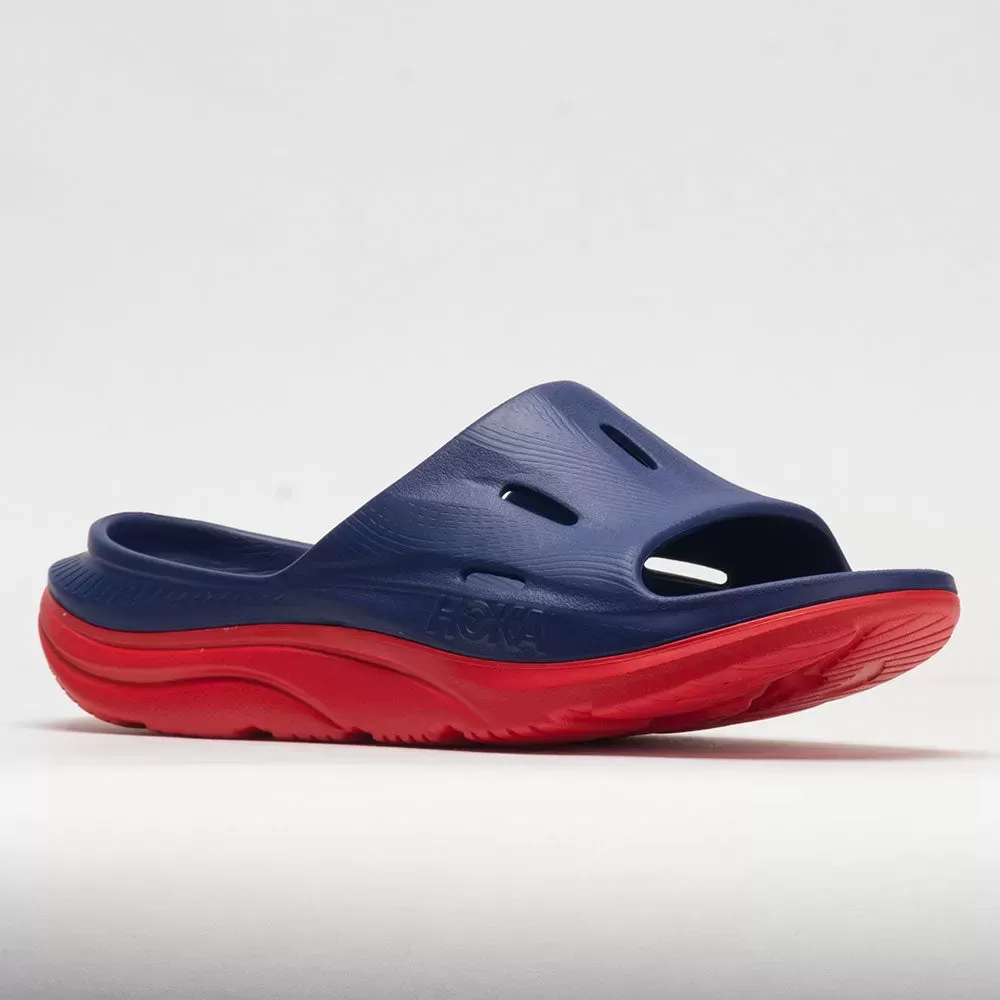 HOKA Ora Slide 3 Unisex Bellwether Blue/Red Alert