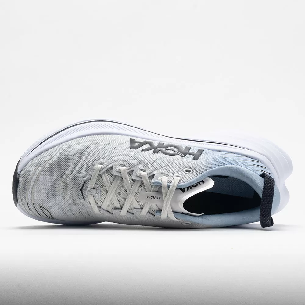 HOKA Bondi X Men's Blanc de Blanc/Blue Fog