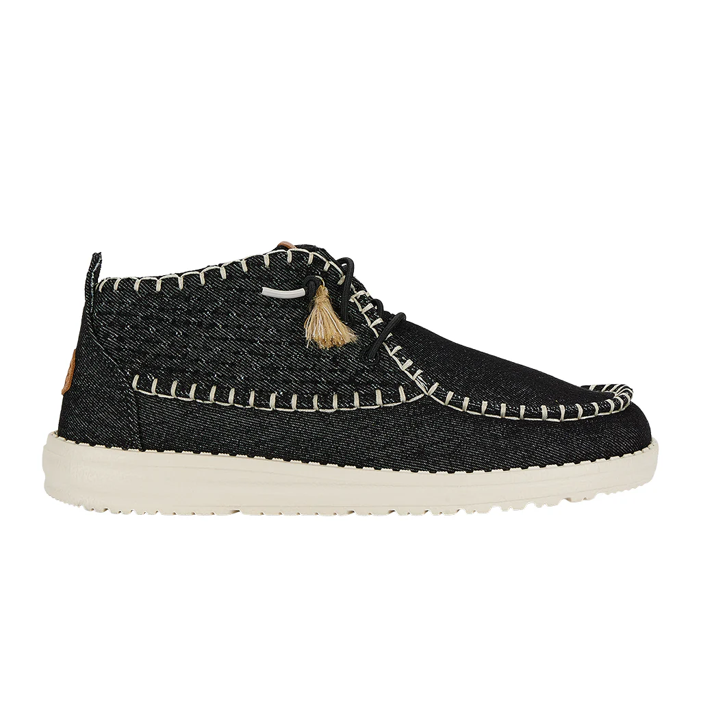 Wendy Mid Perf Canvas - Black