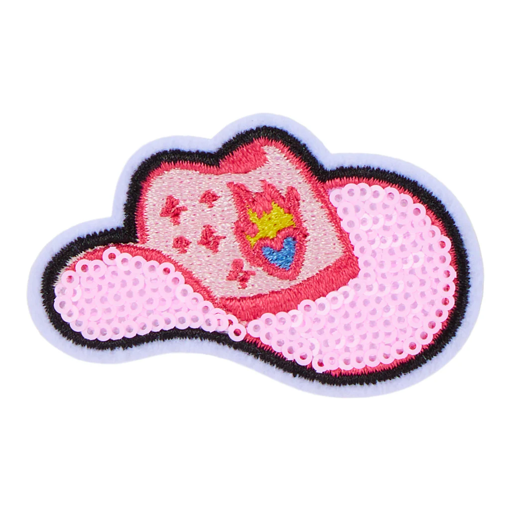 Pink Cowboy Hat Patch - Cowboy Hat Pink/Multi