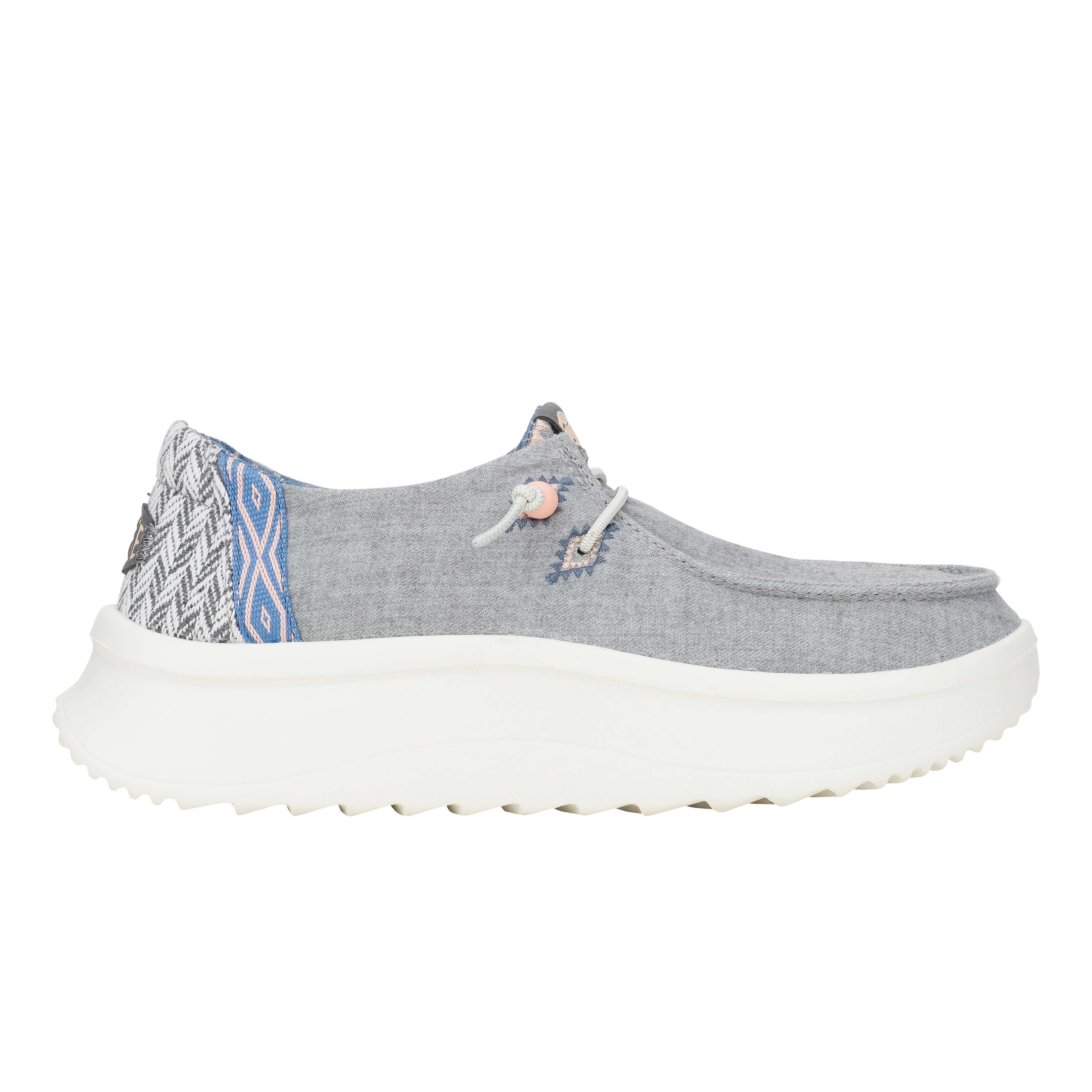Wendy Peak Chambray Woven - Grey
