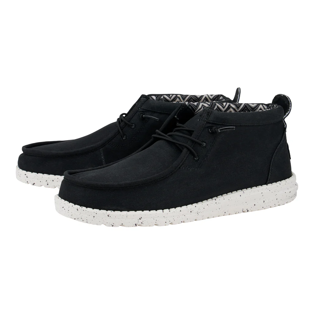 Wally Mid Canvas - Black/White