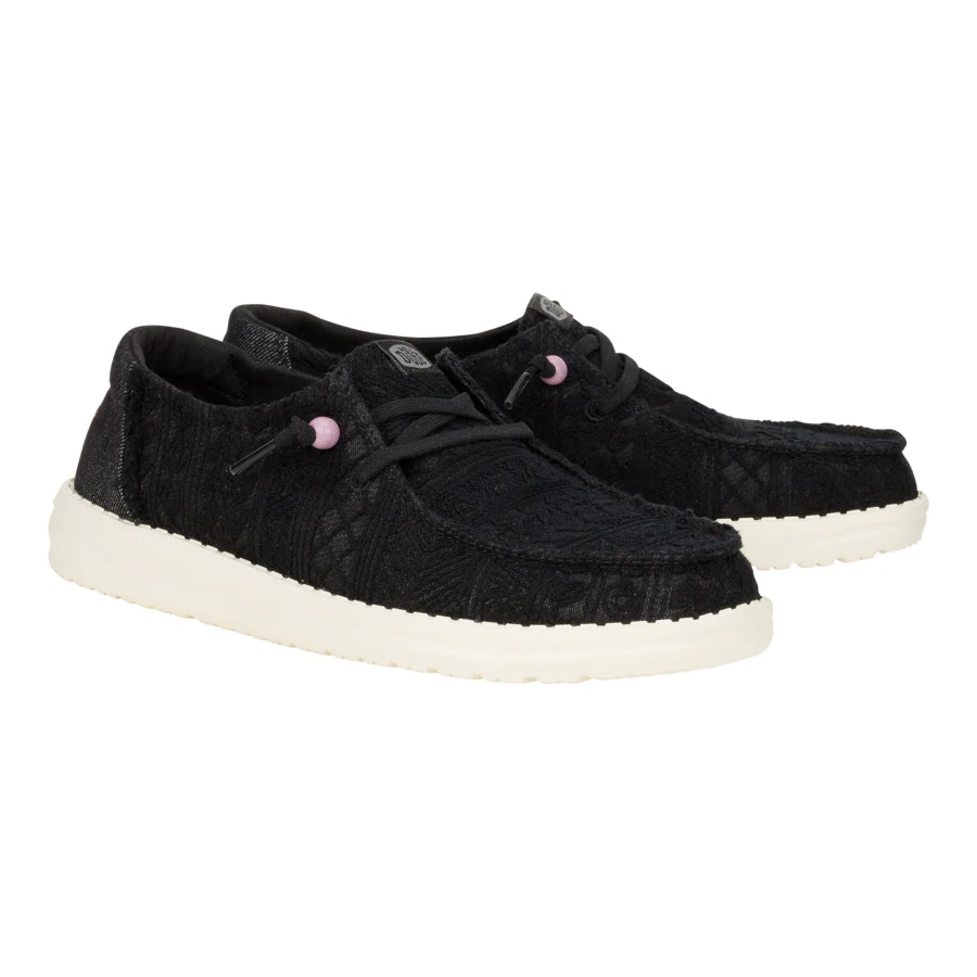 Wendy Crochet Lace - Black