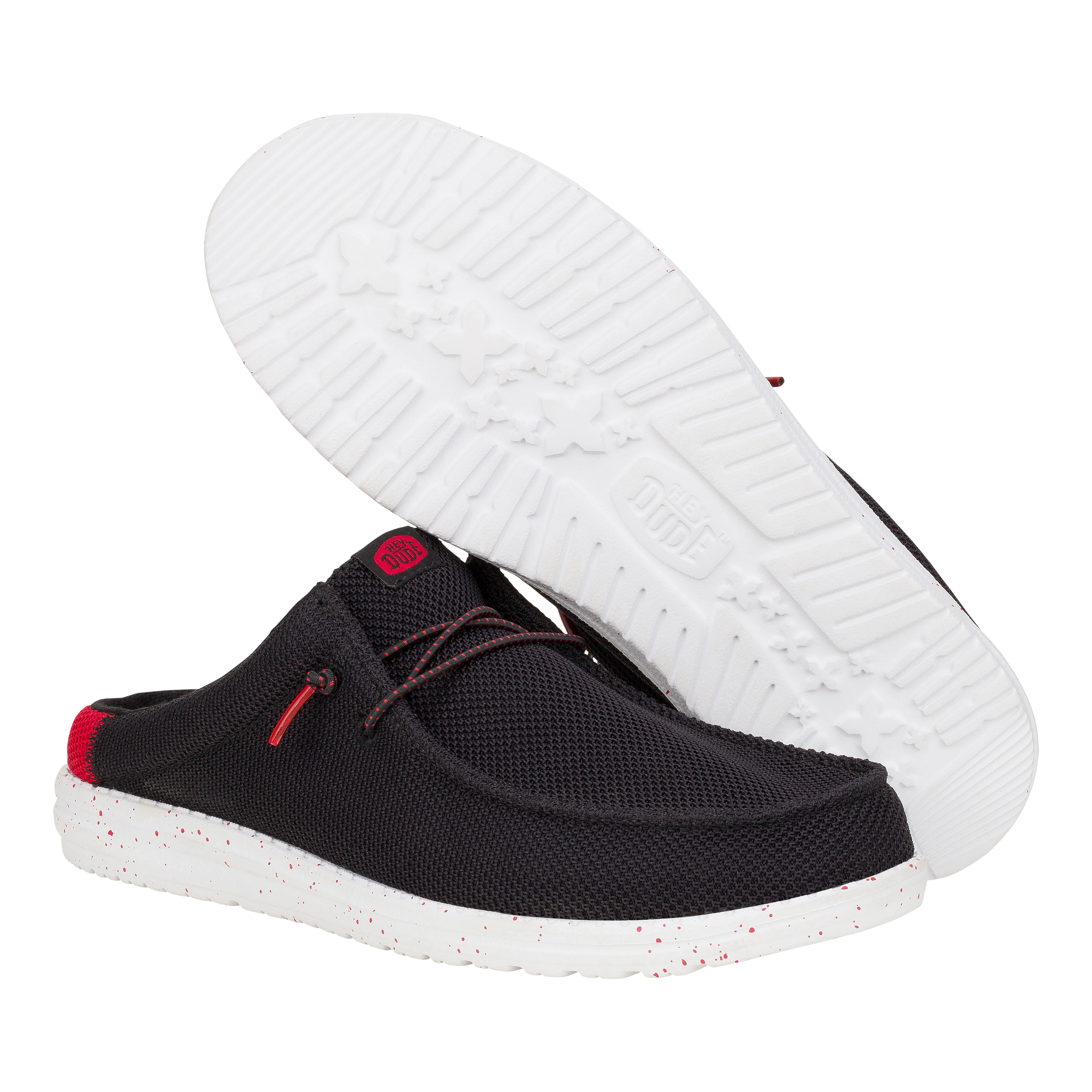 Wally Slip Varsity - Black/Red