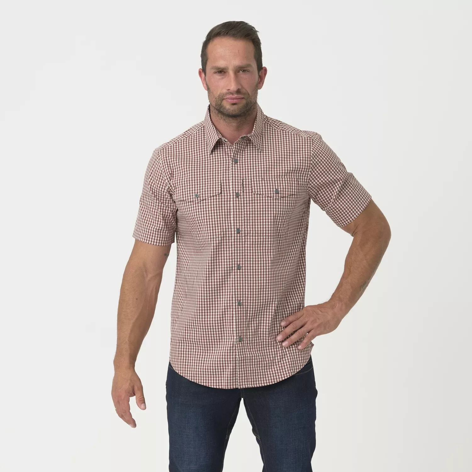 Concealed Carry Short Sleeve Shirt - Cotton Blend
