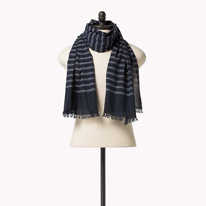 Tommy Hilfiger Cotton Stripe Scarf