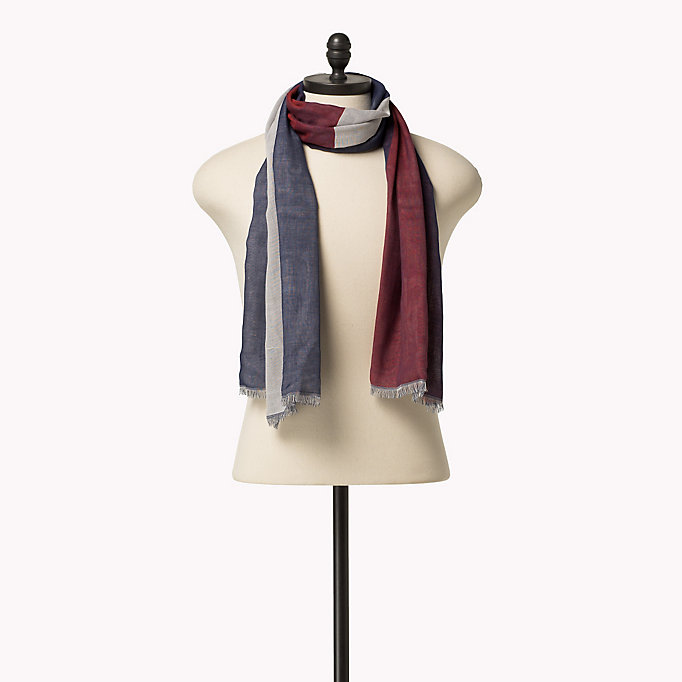 Tommy Hilfiger Cotton Striped Scarf