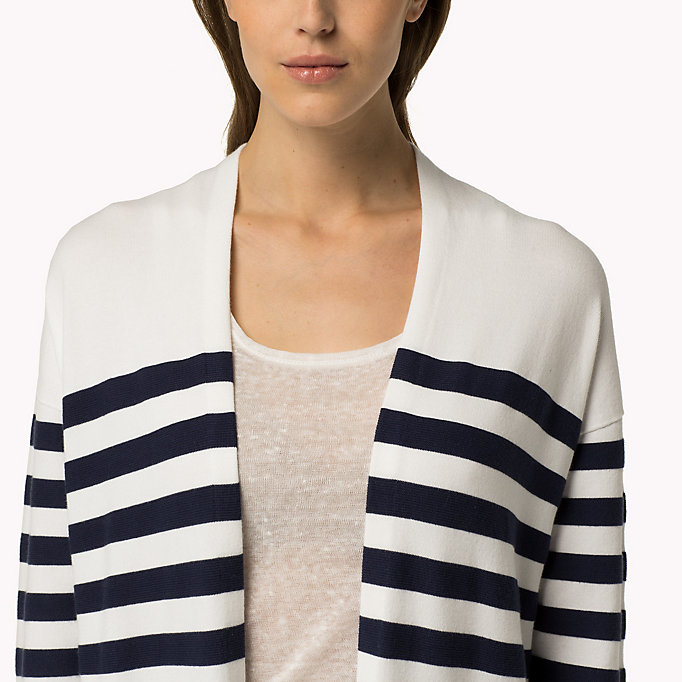 Tommy Hilfiger Cotton Striped Long Cardigan