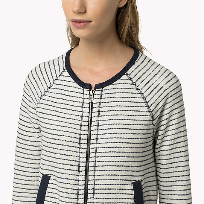 Tommy Hilfiger Striped Fleece Jacket