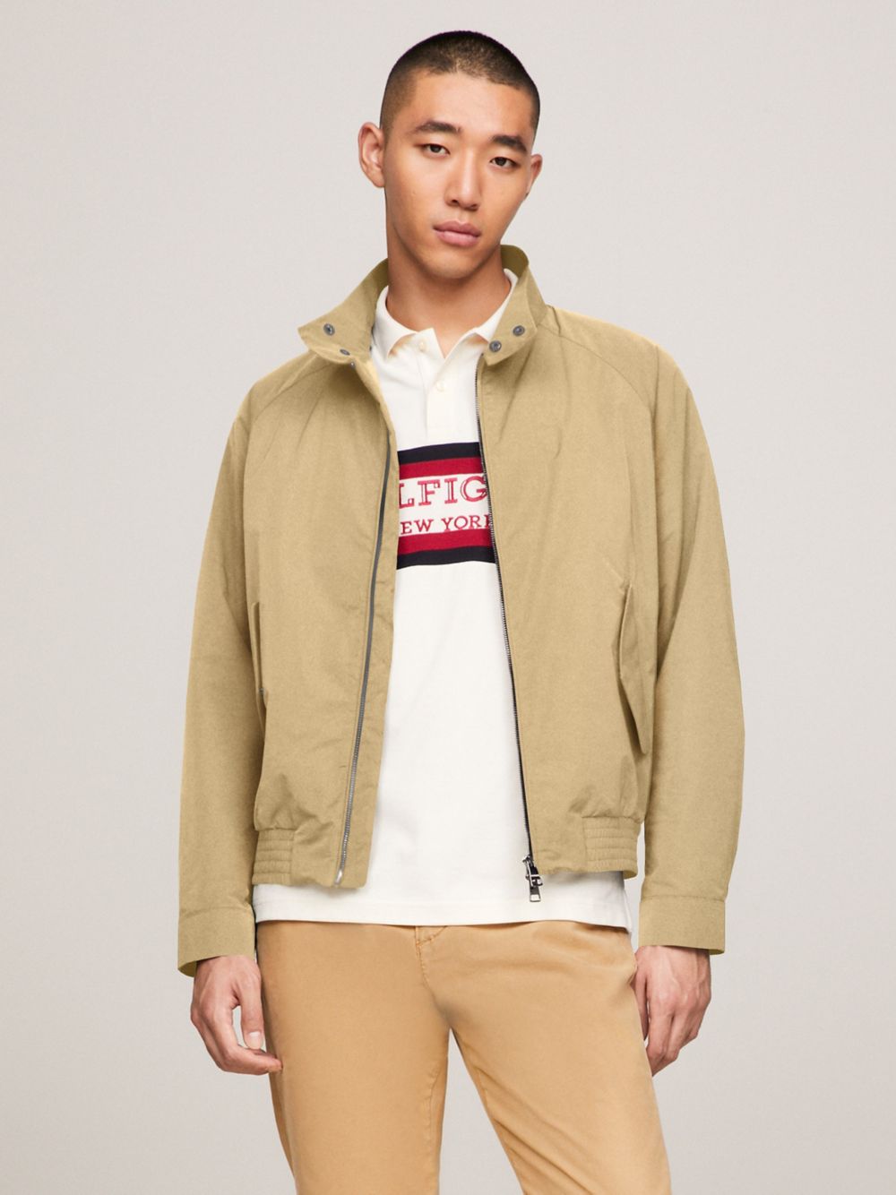 Padded Harrington Jacket - Classic Khaki