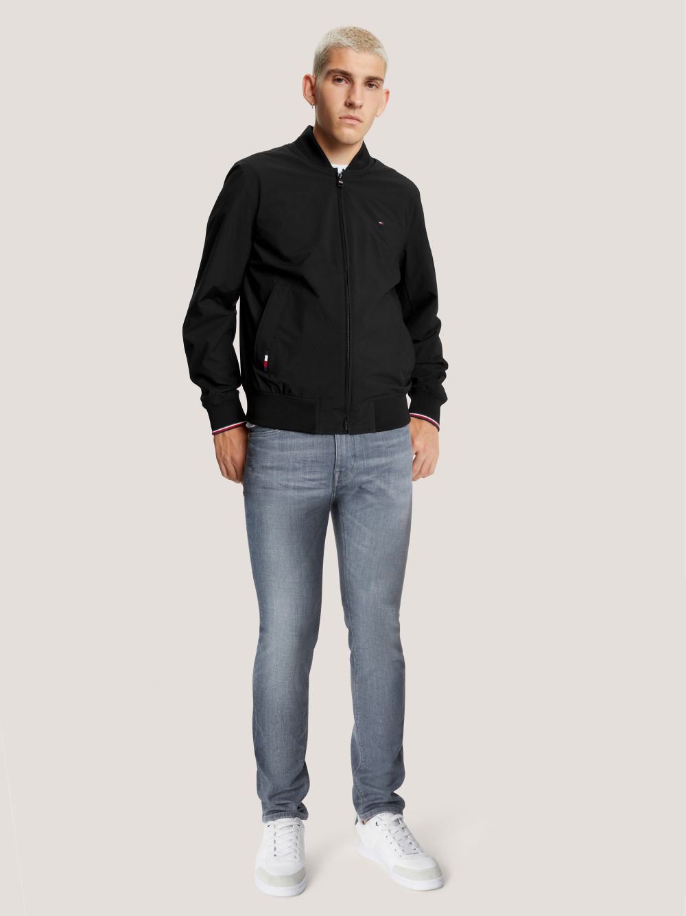 Lightweight Bomber Jacket - Black