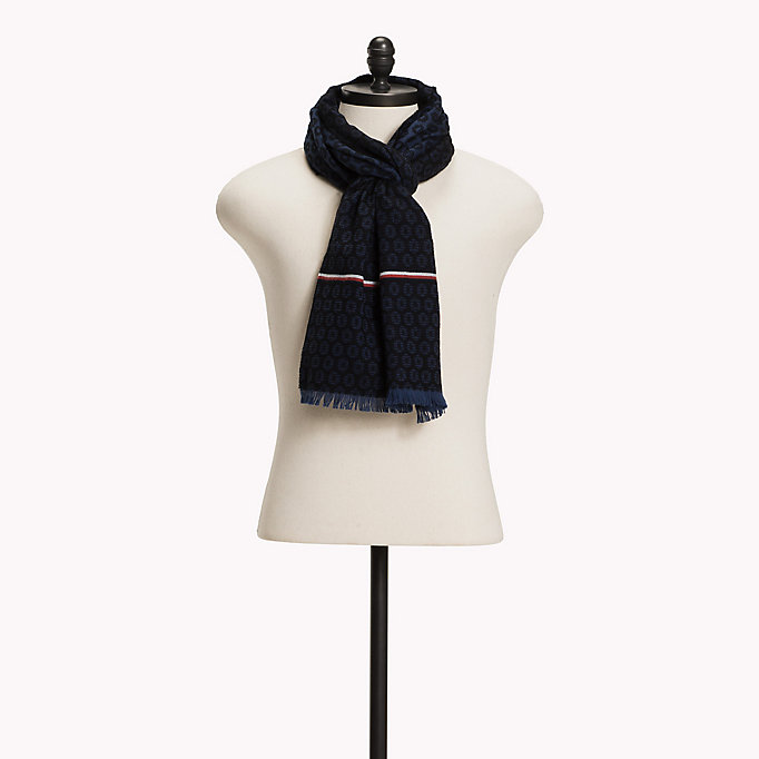 Tommy Hilfiger Jacquard Cotton Scarf
