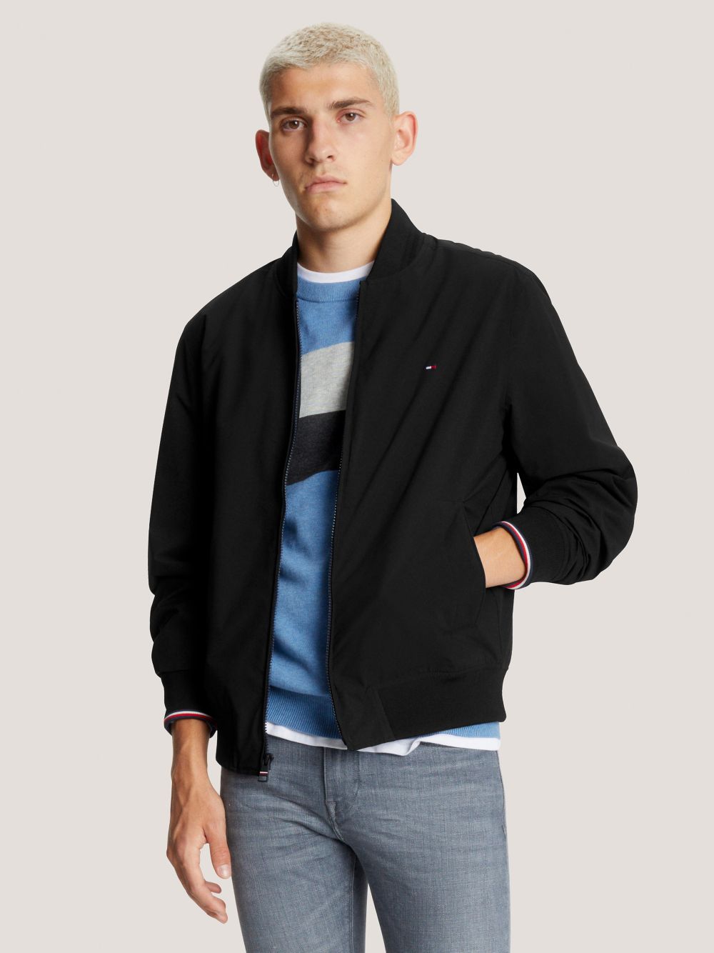 Lightweight Bomber Jacket - Black