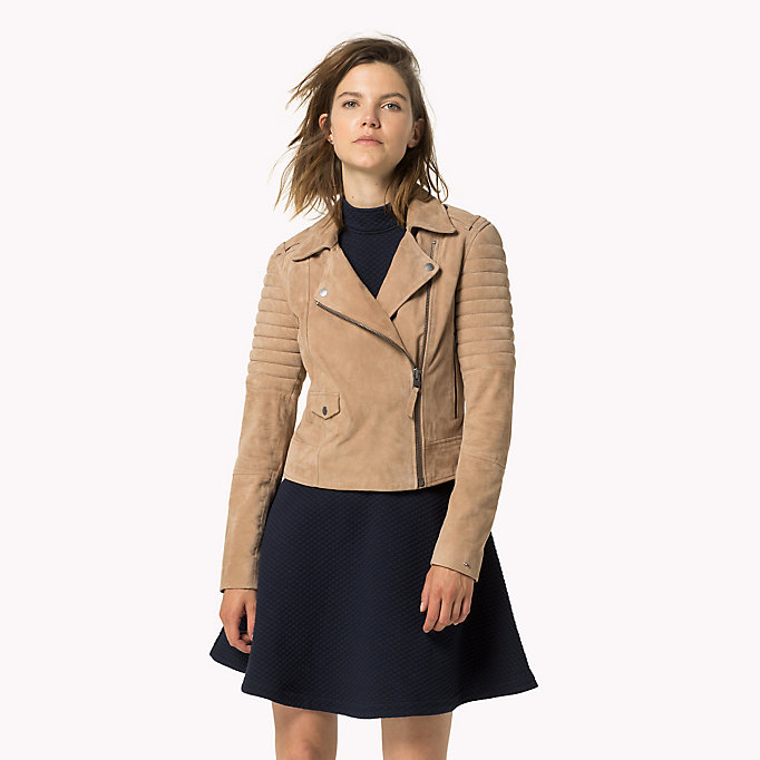 Tommy Hilfiger Suede Biker Jacket