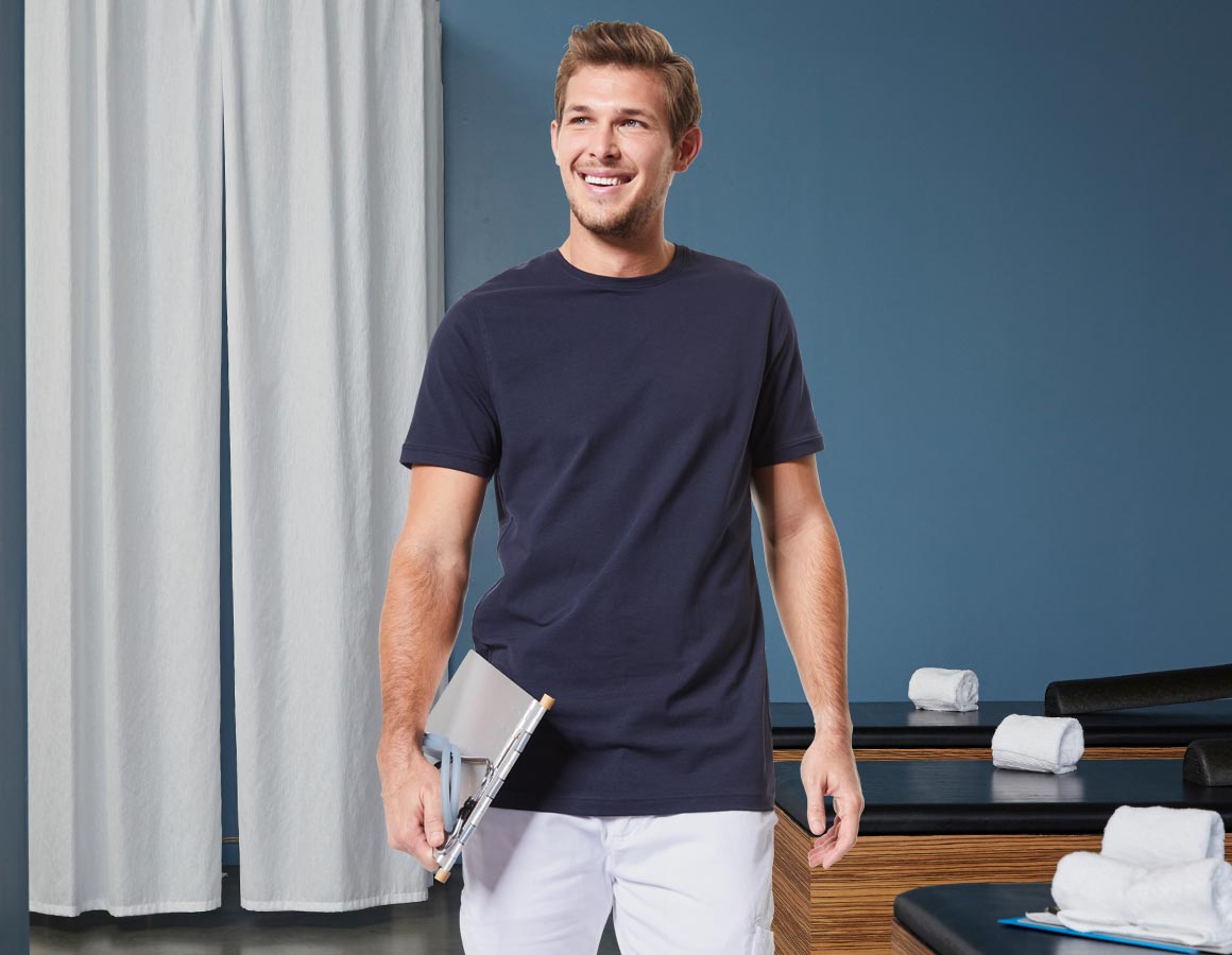 e.s. T-Shirt cotton stretch, long fit