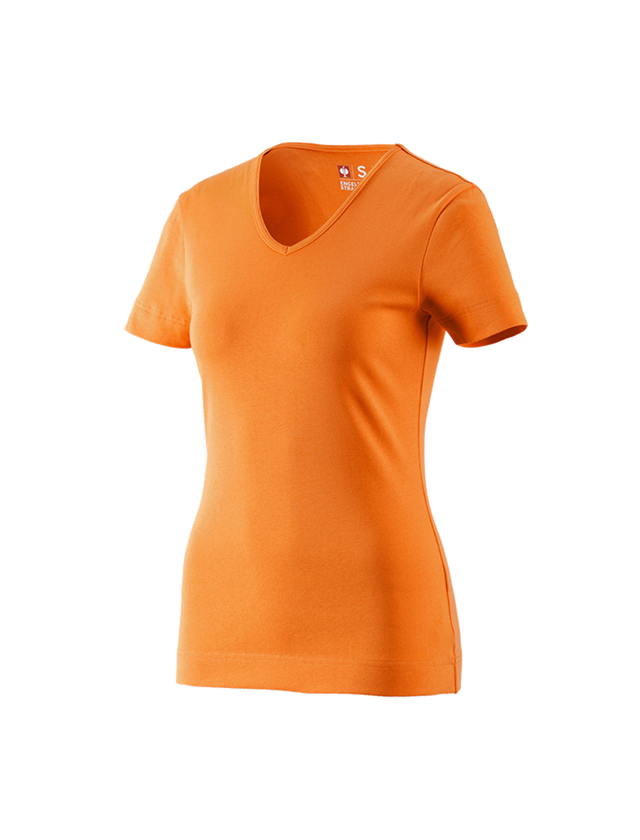 e.s. T-Shirt cotton V-Neck, Damen