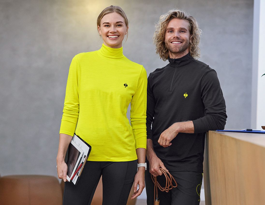 Rollkragenshirt Merino e.s.trail, Damen