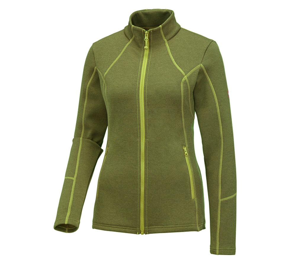 e.s. Funktions Sweatjacke melange, Damen