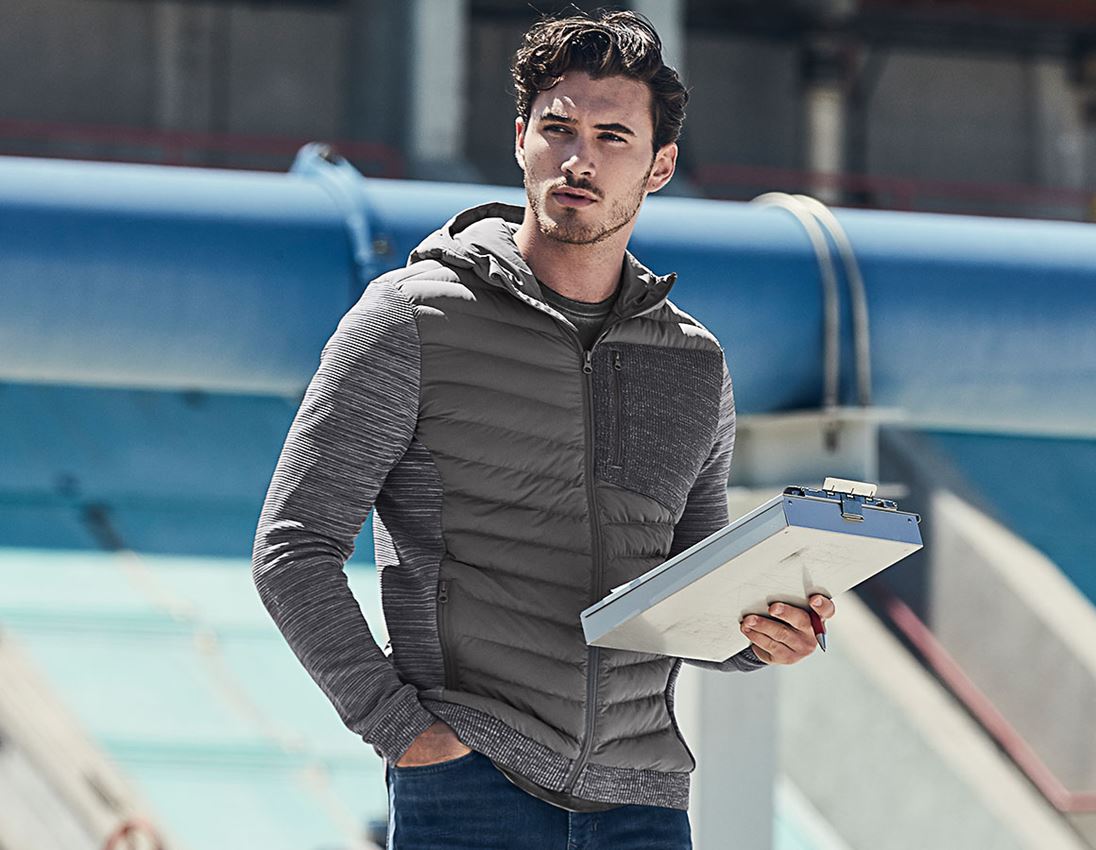 Hybrid Kapuzenstrickjacke e.s.motion ten