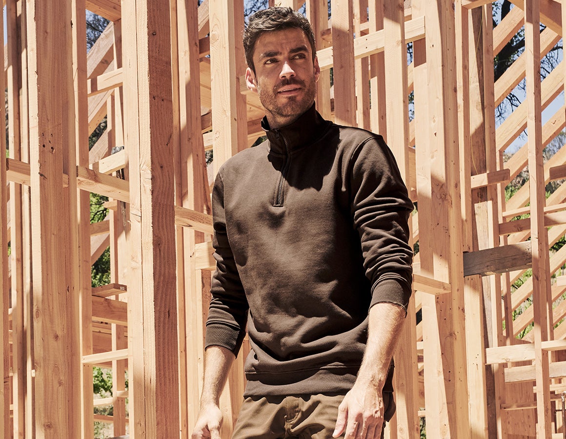 e.s. ZIP-Sweatshirt poly cotton