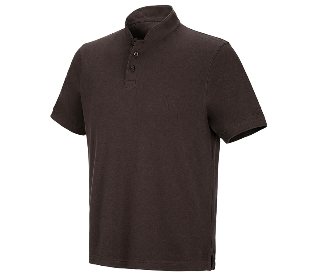 e.s. Polo-Shirt cotton Mandarin