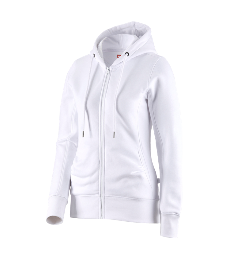 e.s. Hoody-Sweatjacke poly cotton, Damen