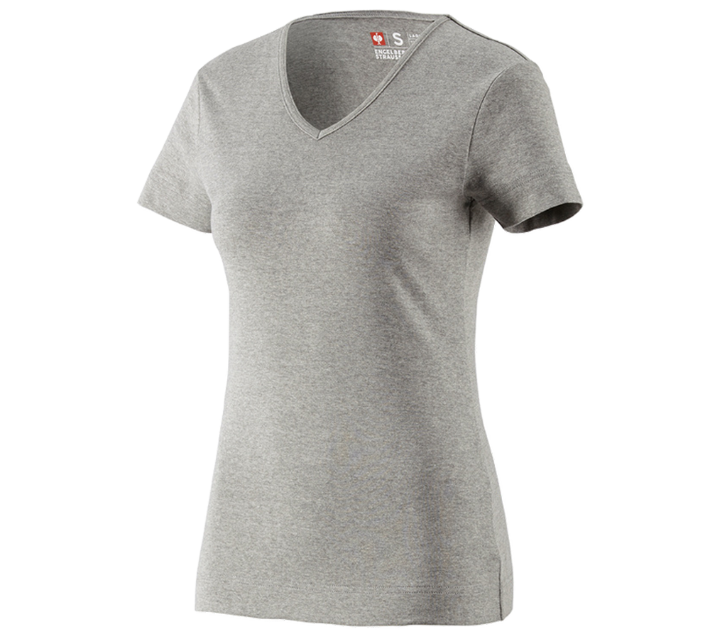 e.s. T-Shirt cotton V-Neck, Damen