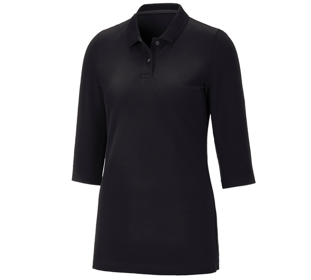 e.s. Piqué-Polo 3/4 Arm cotton stretch, Damen