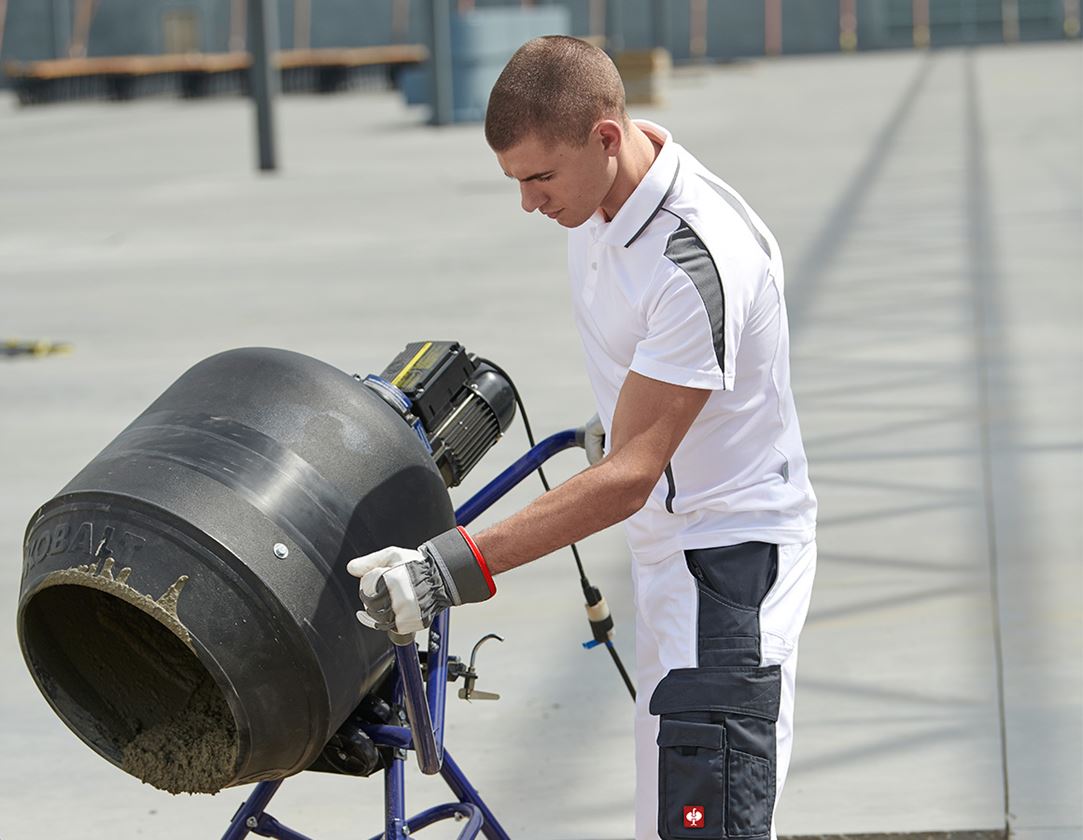 e.s. Funktions Polo-Shirt poly Silverfresh