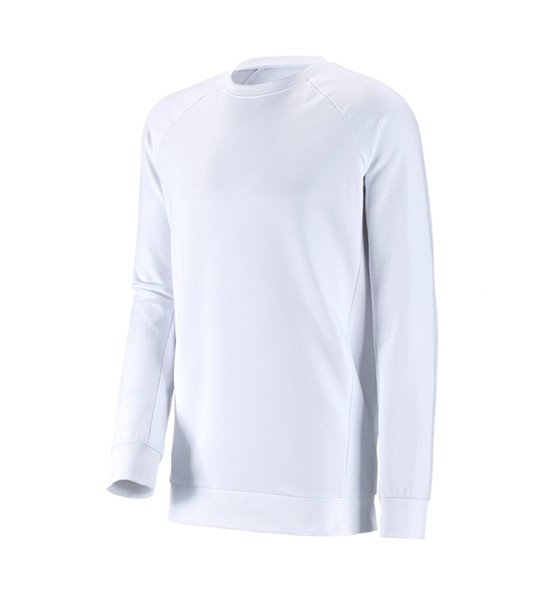 e.s. Sweatshirt cotton stretch, long fit