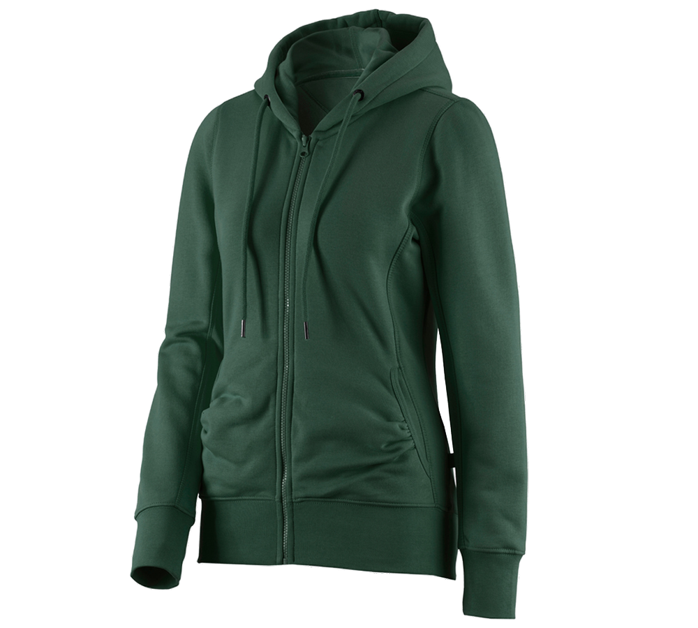 e.s. Hoody-Sweatjacke poly cotton, Damen