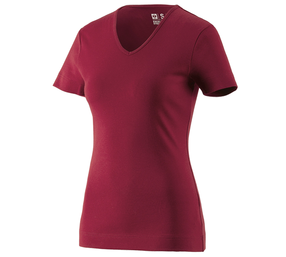 e.s. T-Shirt cotton V-Neck, Damen