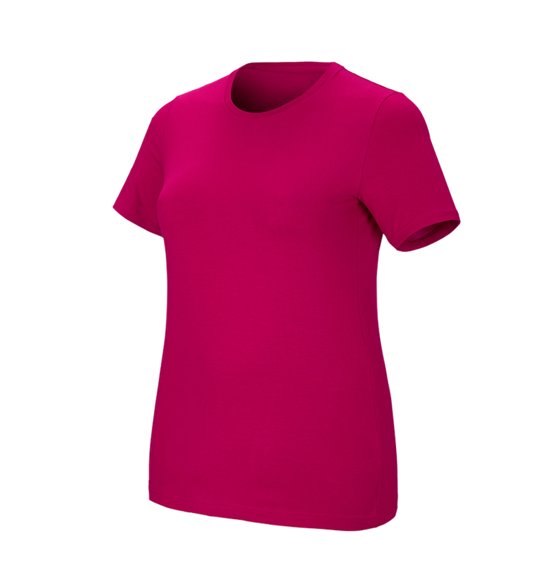 e.s. T-Shirt cotton stretch, Damen, plus fit