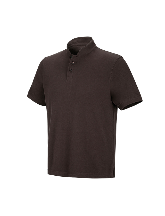 e.s. Polo-Shirt cotton Mandarin