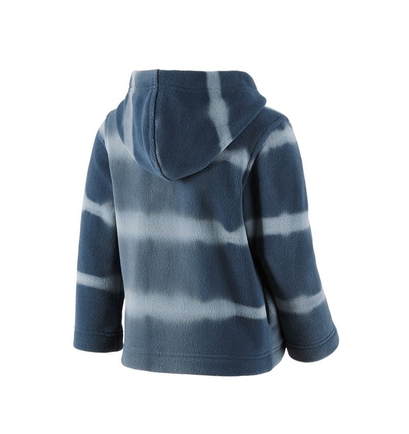 Kapuzenfleecejacke tie-dye e.s.motion ten, Kinder