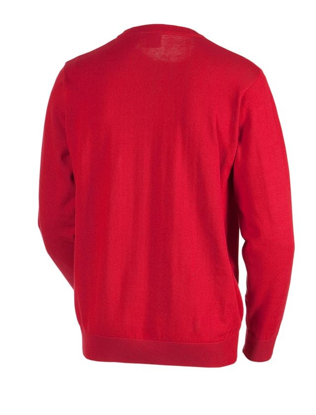 e.s. Strickpullover, rundhals