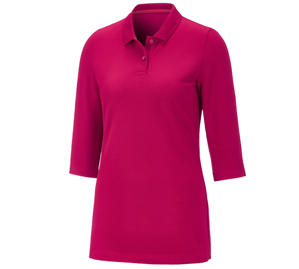 e.s. Piqué-Polo 3/4 Arm cotton stretch, Damen