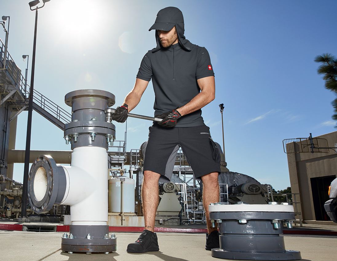 e.s. Funktions ZIP-T-Shirt UV