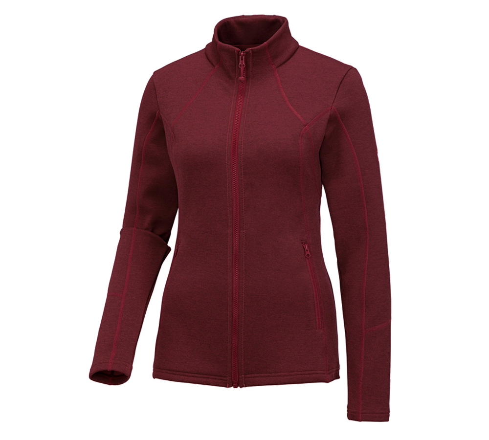e.s. Funktions Sweatjacke melange, Damen