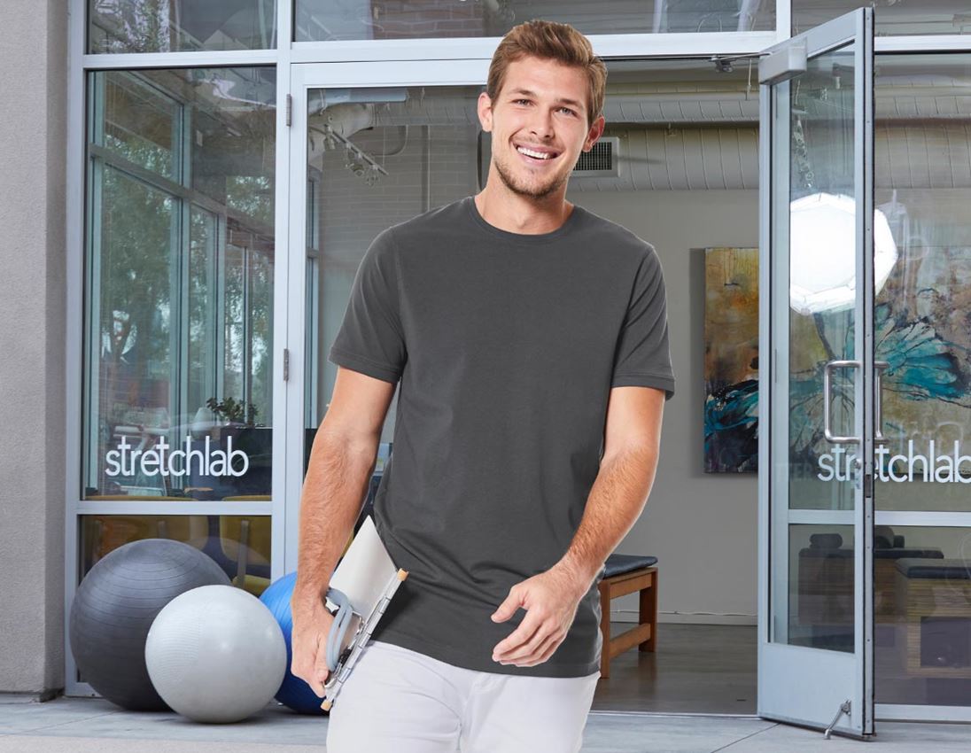 e.s. T-Shirt cotton stretch, long fit